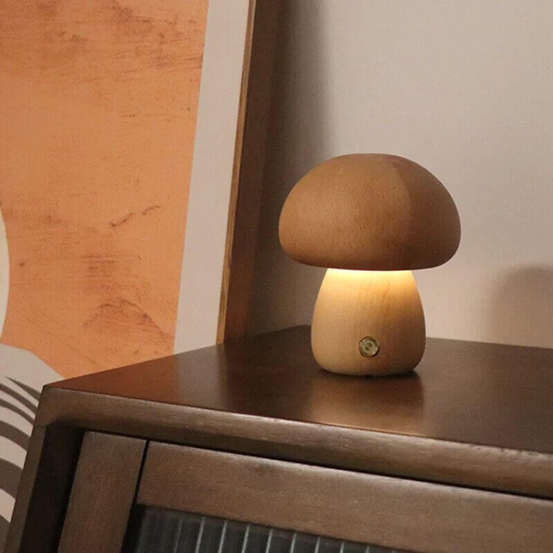 Portable Dimmable 60s Italy Designer Mushroom Table Lamp