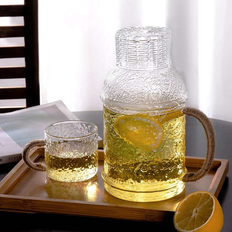 Drinking Mug Glass Mugs with Handle for Infusion Lemonade