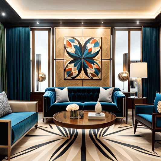 It looks like marquetry in interior design is becoming trendy again!