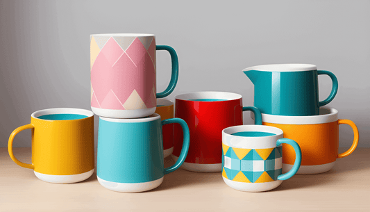Embrace Nostalgia with Hand-Painted Retro Ceramic Mugs
