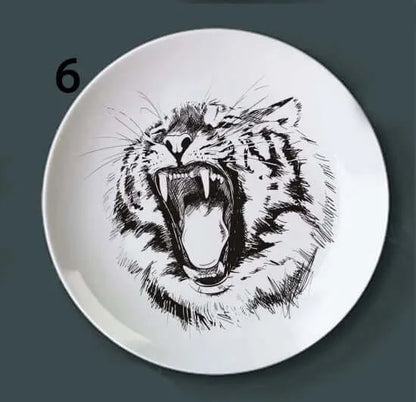 Ceramic Contemporary Animal Themed Decorative Plate