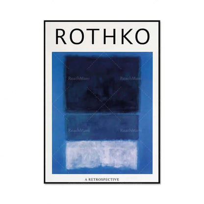 Mark Rothko Exhibition Premium Canvas Poster Collection