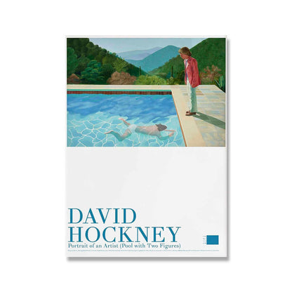 David Hockney Luxury Canvas Print A Bigger Splash, Nauradika of London, artwork, autopostr_pinterest_51712, poster, posters, wallart