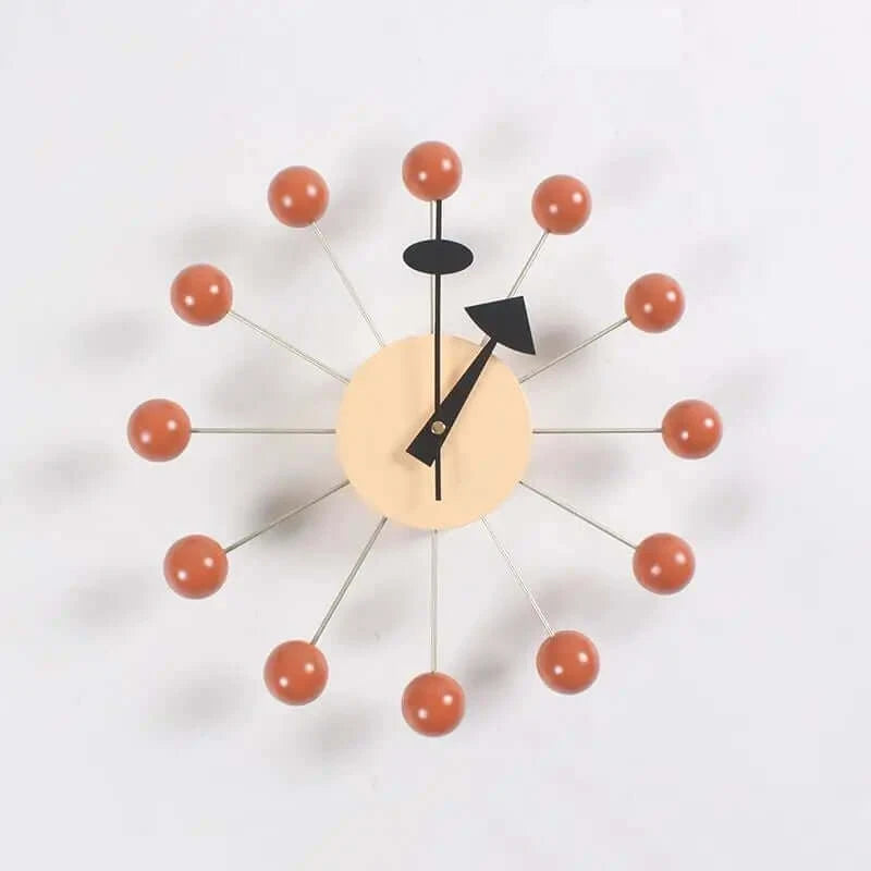 Sunburst Atomic Age Wall Clock