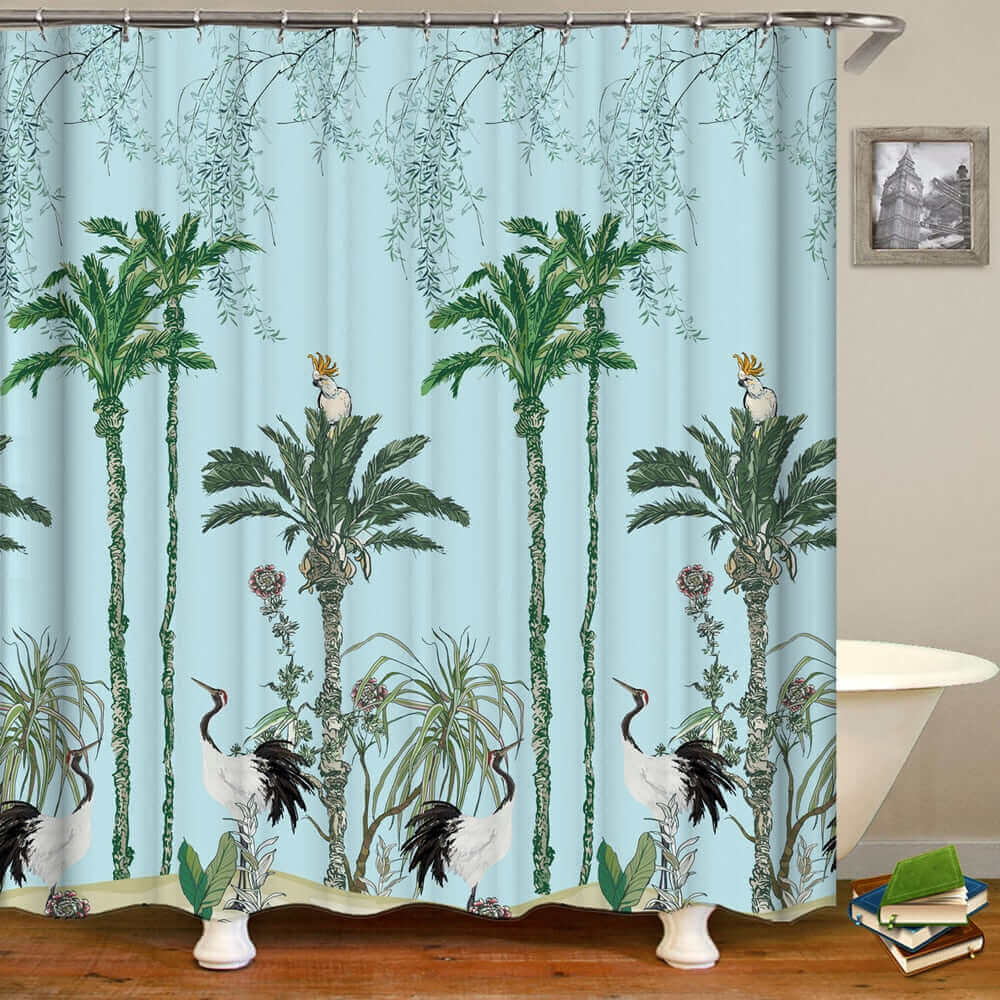 Tropical and Exotic Shower Curtains
