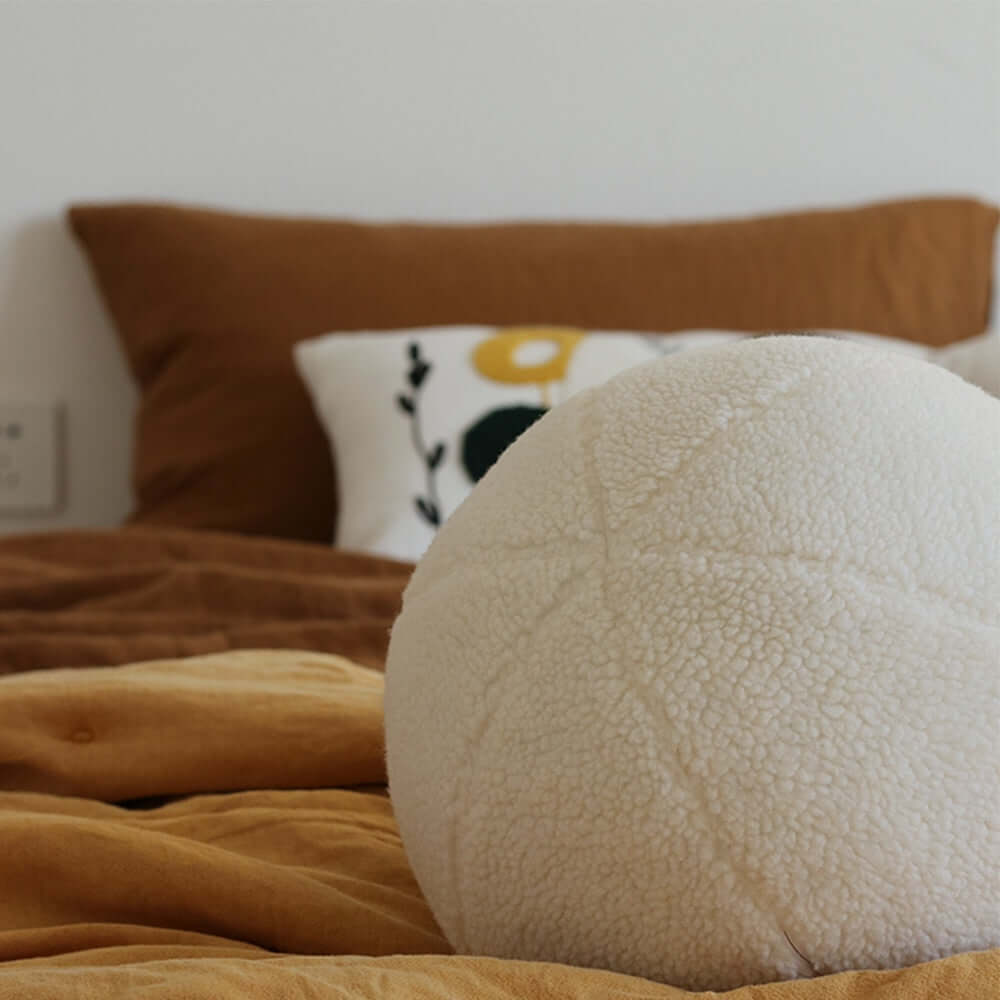 Furry Ball Cushion, Nauradika , soft furnishing