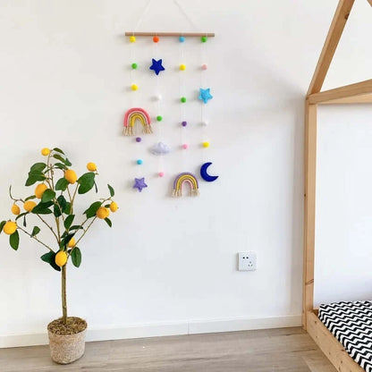 Nordic Style Felt Wall Ornament for Children's Room Decor