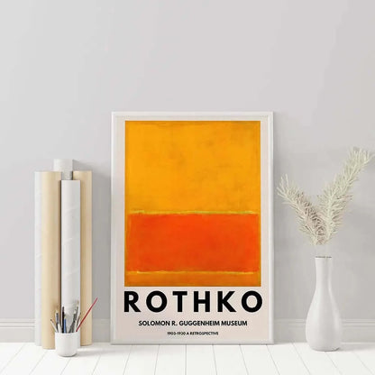 Mark Rothko Retrospective Posters from Various Museums