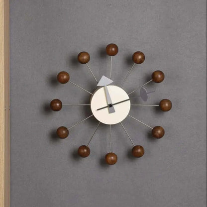 Sunburst Atomic Age Wall Clock