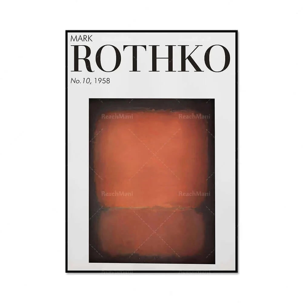 Mark Rothko Exhibition Premium Canvas Poster Collection