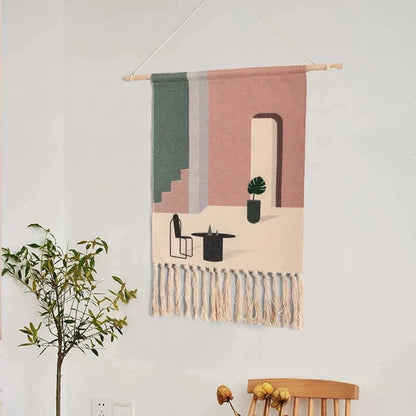 Macrame Hanging Cotton Tapestry