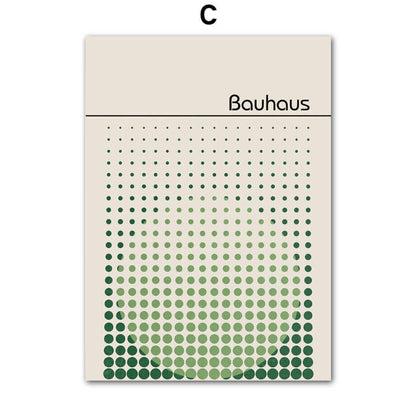 Modern Bauhaus Minimalist Canvas Prints