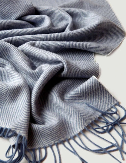 100% Pure Wool Blanket with Tassel