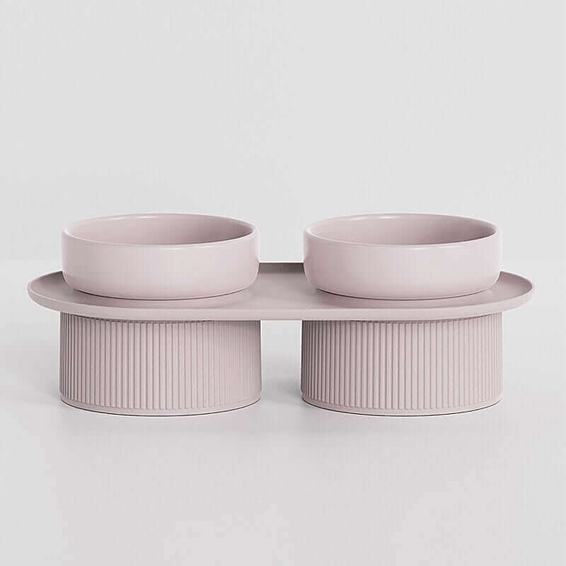 Luxury Ceramic Cat Bowl With Stand, Nauradika , Pet