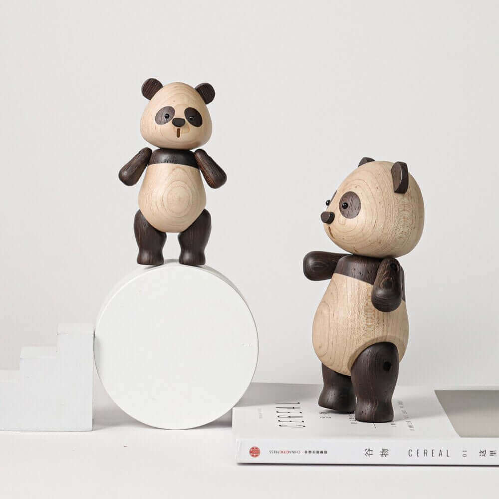 Luxury Wooden Lovely Panda Ornament