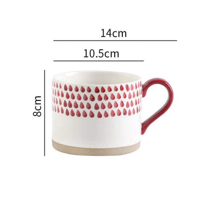 Hand-painted Retro Ceramic Mugs - come in 8 different patterns