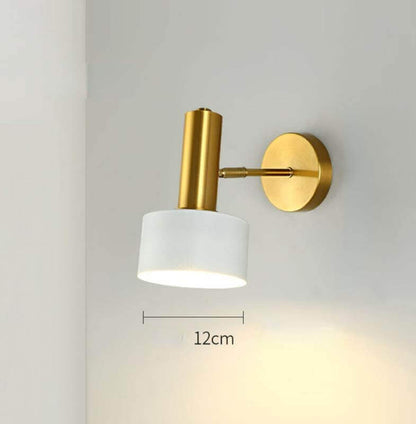 Gold Wall Mounted Spot in Brass and Black Colours