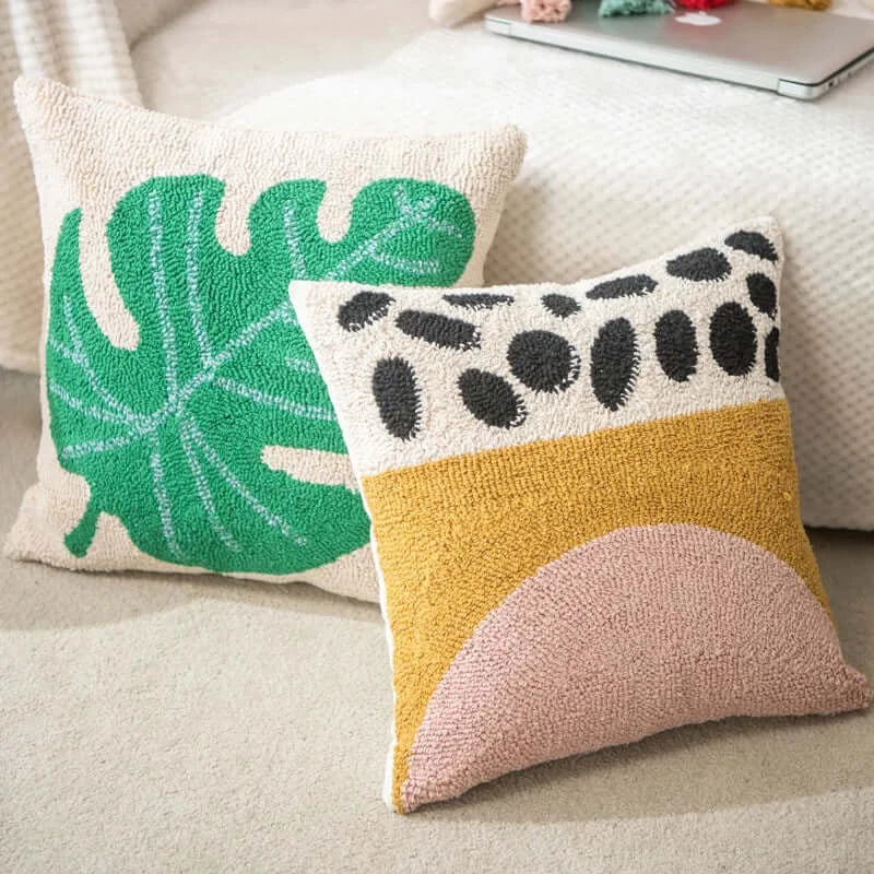 45x45cm Decorative Embroidered Cotton Throw Pillow Covers