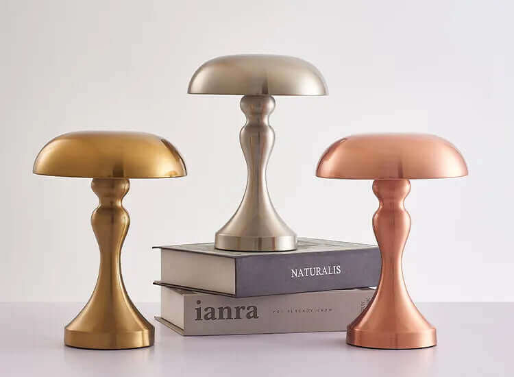 Touch Dimming Rechargeable USB Metallic Table Lamp
