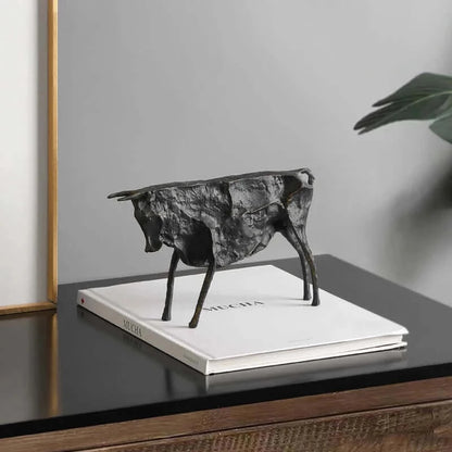 Abstract Bull Statue