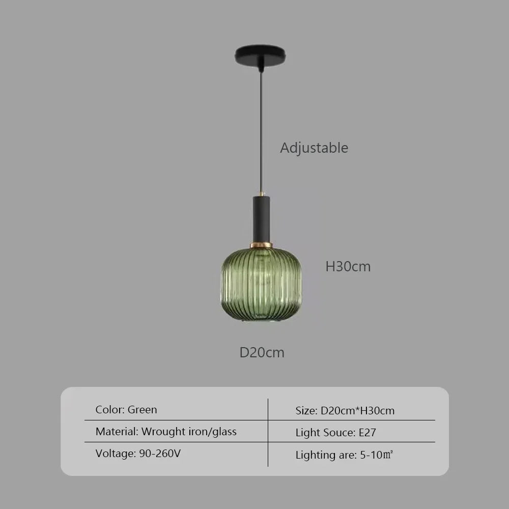 Pendant Light: Modern Nordic Glass Hanging Lighting Fixtures