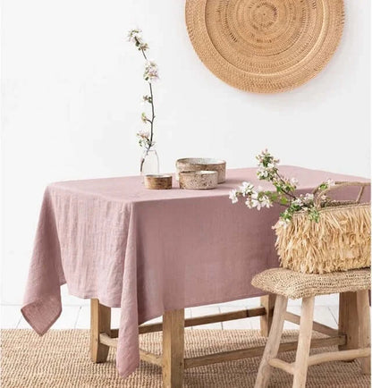 100% Pure Linen Tablecloth - Elegance & Versatility for Every Occasion