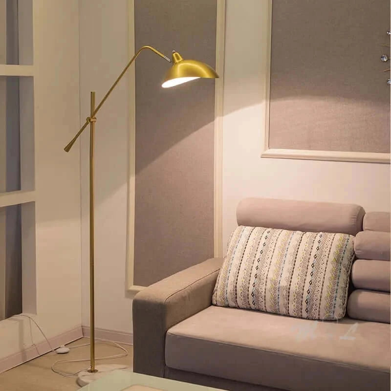 Marble Based 50s Floor Lamp - Vintage Modern Lighting