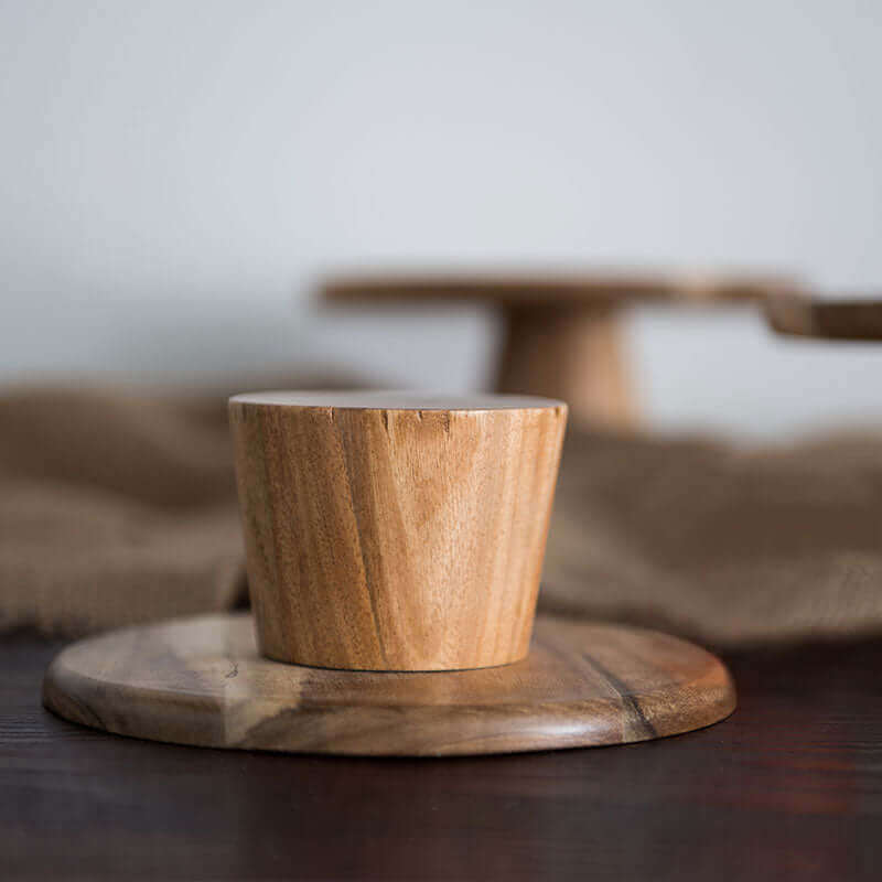 Contemporary Wooden Cake Stand