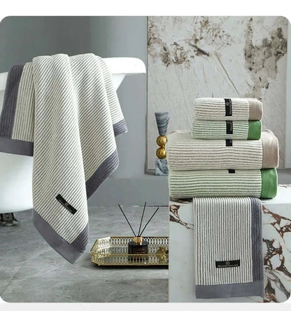 Brushed cotton towels