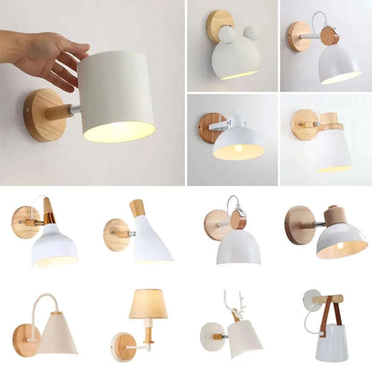 Collection of Modern Nordic Wooden Wall Lights