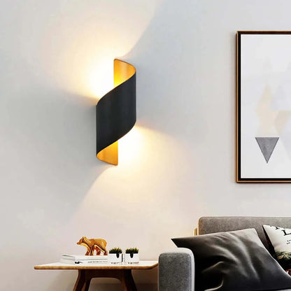 Modern Minimalist Nordic Wall Lamp With Golden Glow