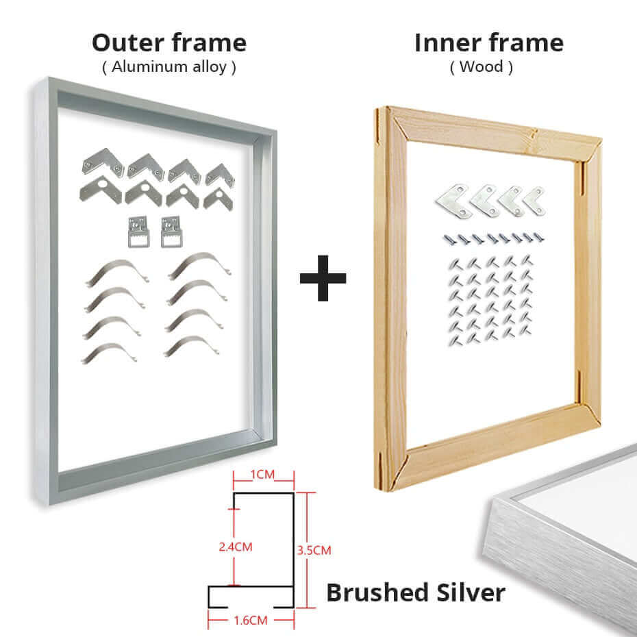DIY Aluminium Picture Frames for Canvas Wall Art