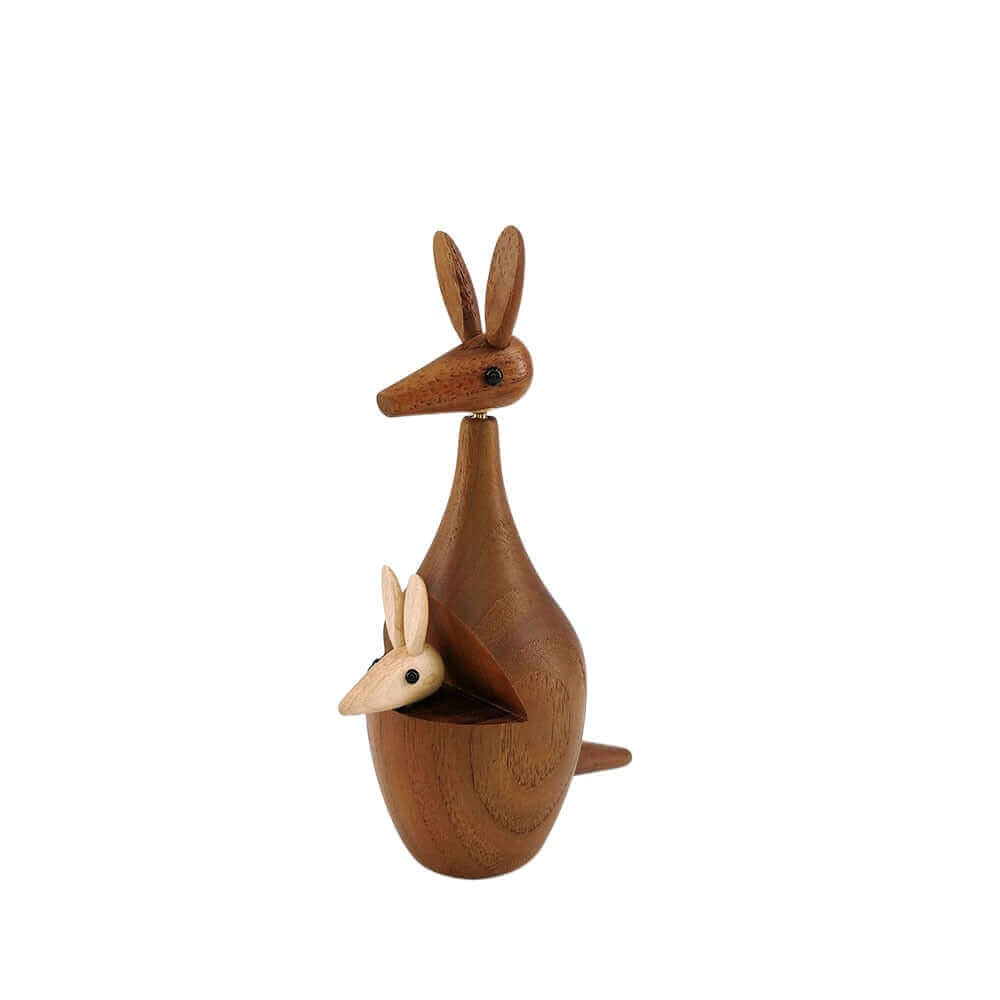 Teak Wood Kangaroo Ornaments