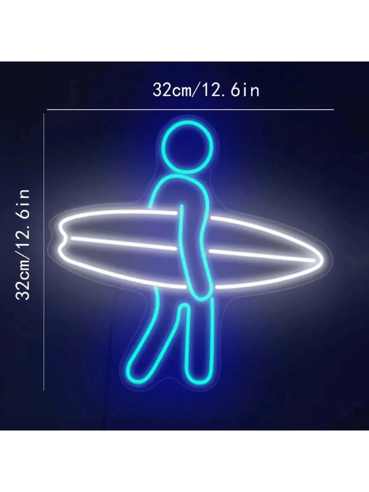 Surfer Dude Neon Sign