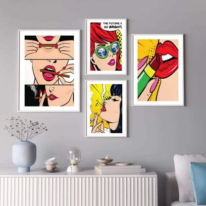 Vintage Red Lipstick Premium Posters