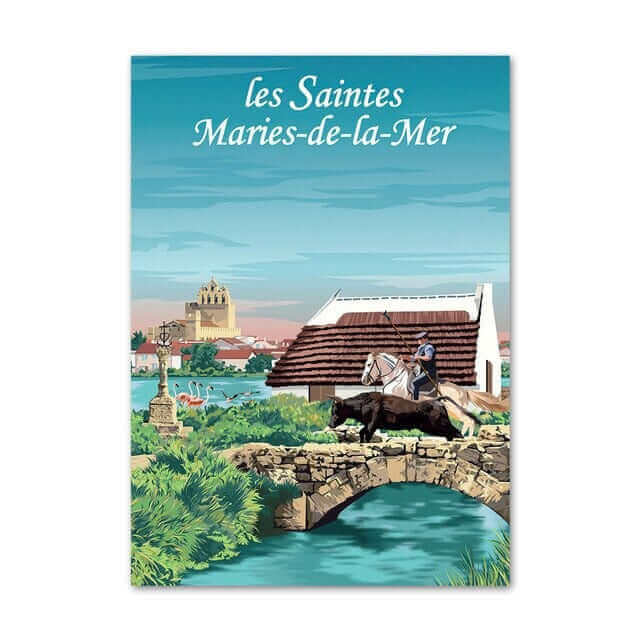 Rare French travel posters printed on premium canvas