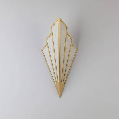 Fan-shaped Art Deco Sconce