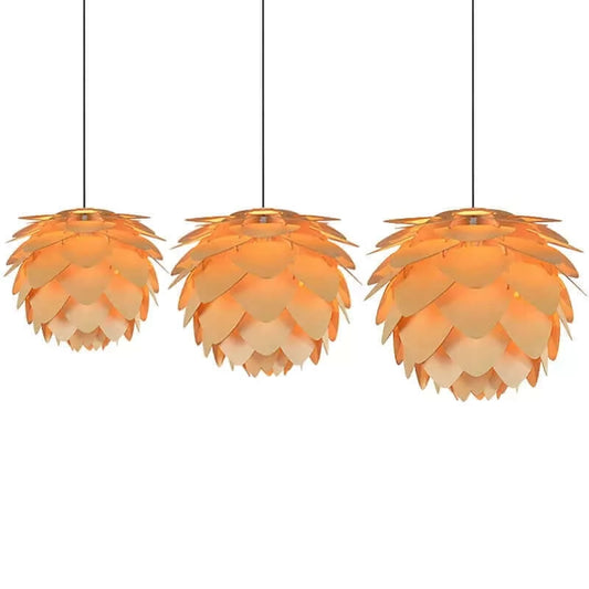 Wooden Pinecone Pendant Light - Nordic Art Inspired Home Lighting