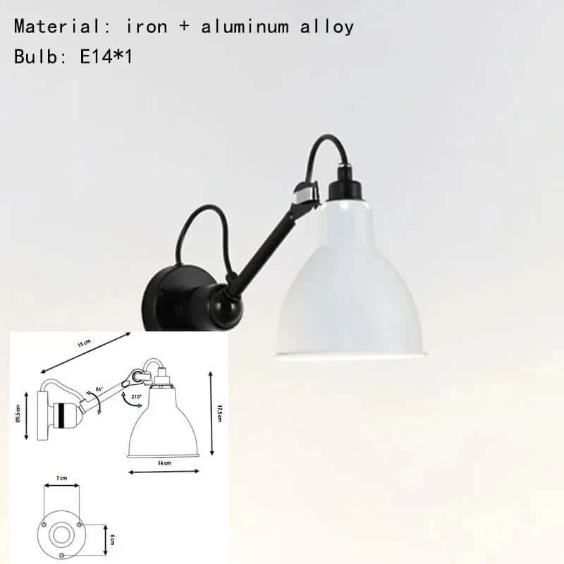 Wall Mounted Architect Lamp: comes in 6 different colours.