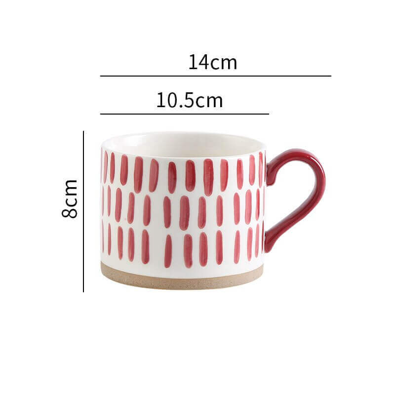 Hand-painted Retro Ceramic Mugs - come in 8 different patterns, Nauradika , autopostr_pinterest_51712, coffee mugs, coffee mugs tree, creative mugs, design mugs, hand-painted mugs, modern mugs, Mugs, mugs and cups, retro mugs