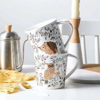 Happy Ceramic Coffee Cups
