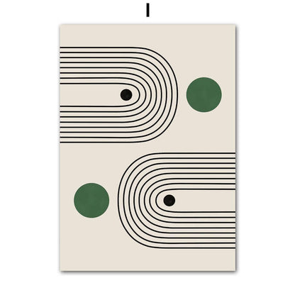 Modern Bauhaus Minimalist Canvas Prints
