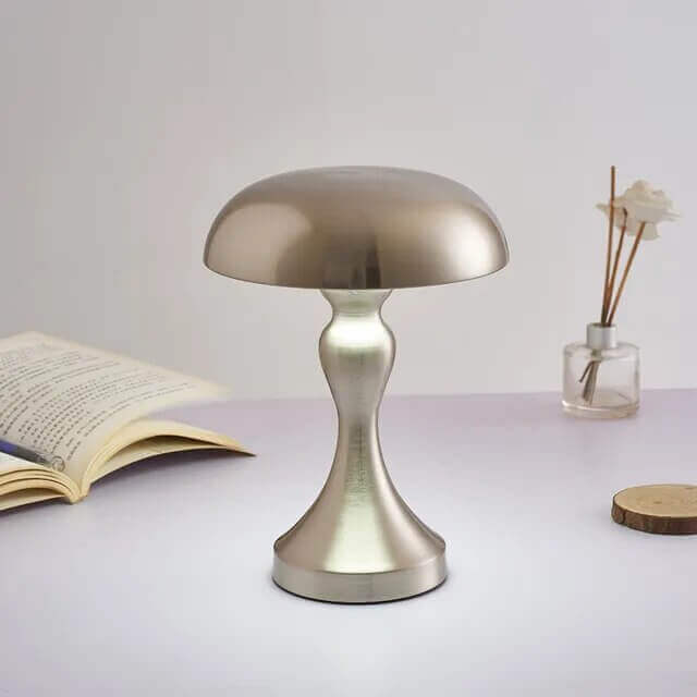 Touch Dimming Rechargeable USB Metallic Table Lamp