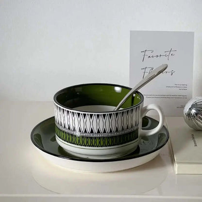 Beautiful 50s Retro Ceramic Coffee Cups