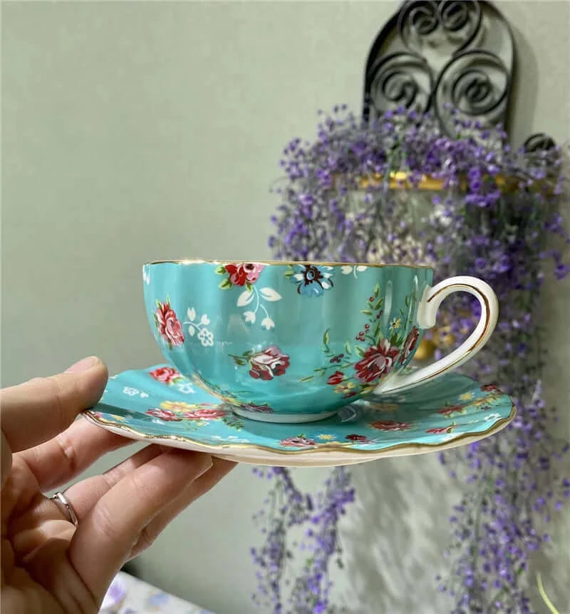 Elegant Bone China Porcelain Coffee Mug - Luxurious and Unique Design