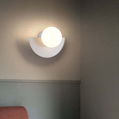 Halfmoon Metal Sconce. Comes in 2 different sizes and various colours., Nauradika , light, lighting, lightings, Modern Wall Light Fixture, Sconce, wall light