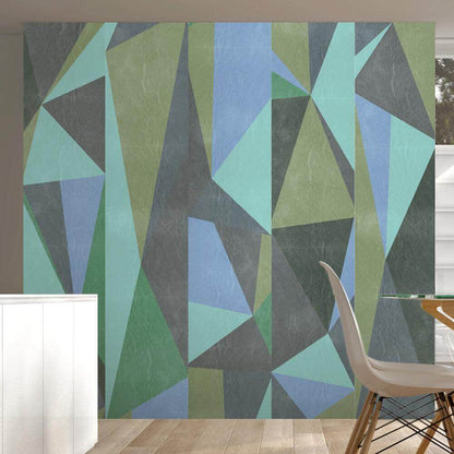A George Braque Inspired Mural for any room in the house, Nauradika, abstract, triangle