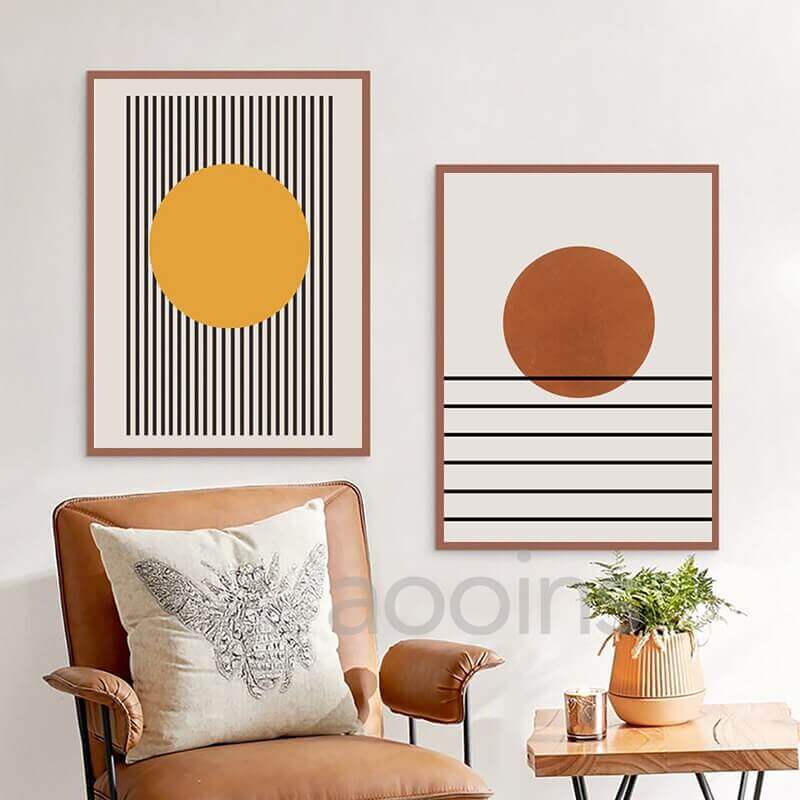 Geometry & Primary Colours Mid-Century Modern Posters