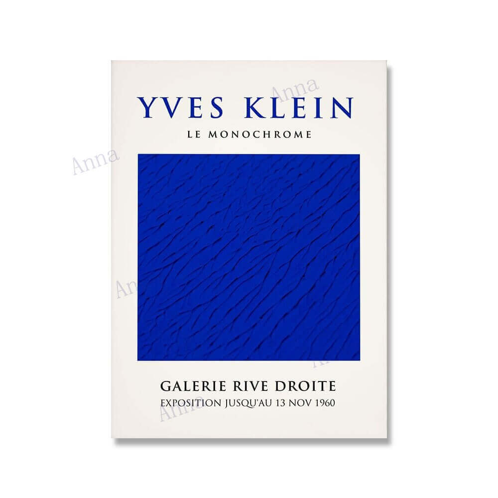 afregning hensynsløs Også Bring Home the Iconic Artwork of Yves Klein with Our Gallery Posters!
