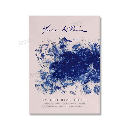 Famous Yves Klein Gallery Posters, Nauradika , colourful posters, Famous Yves Klein Gallery Posters, modern posters, poster, posters, print, prints